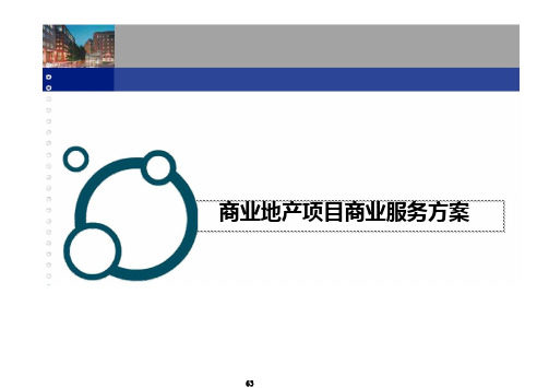 商业地产项目商业服务方案
