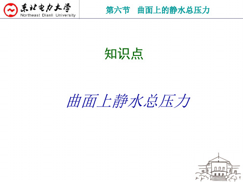 工程流体力学26曲面上的静水总压力
