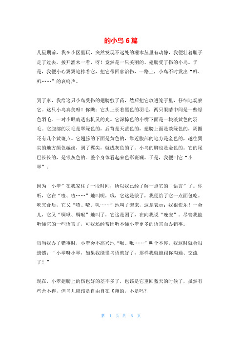 的小鸟6篇