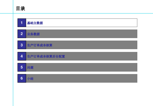 精选按生产订单成本核算