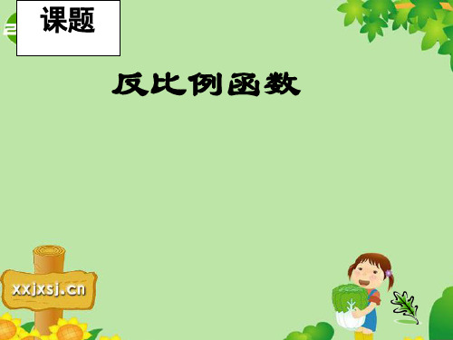 中考数学复习 《反比例函数》课件 苏教版