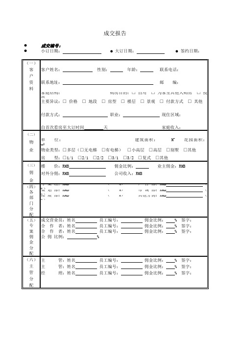 整套销售表格官方版