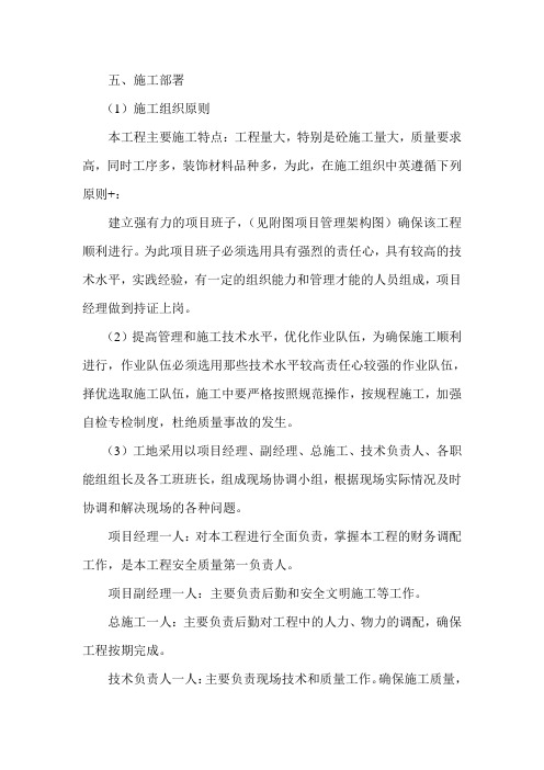 单位工程施工组织设计(方案)