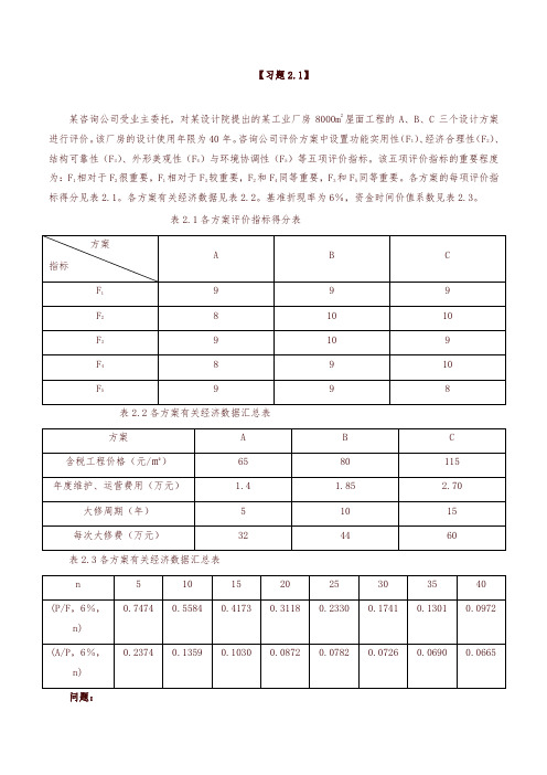 【造价工程师】2018造价-案例-必做200题-03、2018造价案例价经典习题第3讲-精品