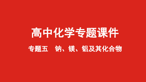 专题五  钠、镁、铝及其化合物 (2022高中化学PPT课件)新高考版