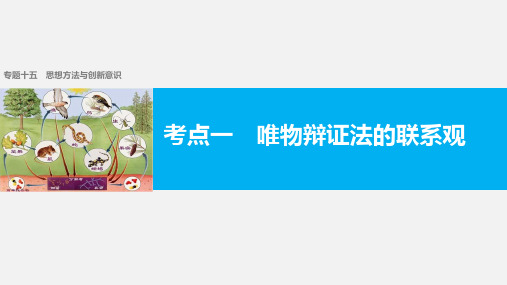 高考政治 二轮复习 十五 思想方法与创新意识 考点  唯物辩证法的联系观