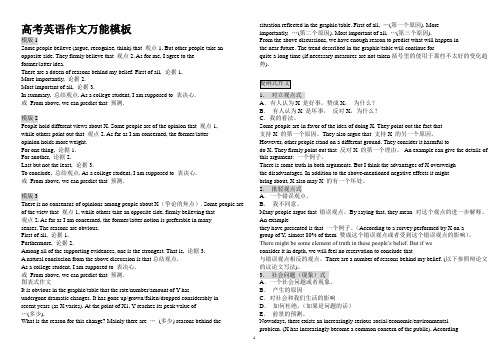 高考英语作文 万能模板