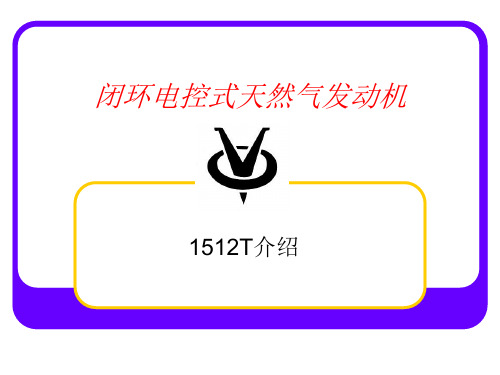天然气发动机培训资料