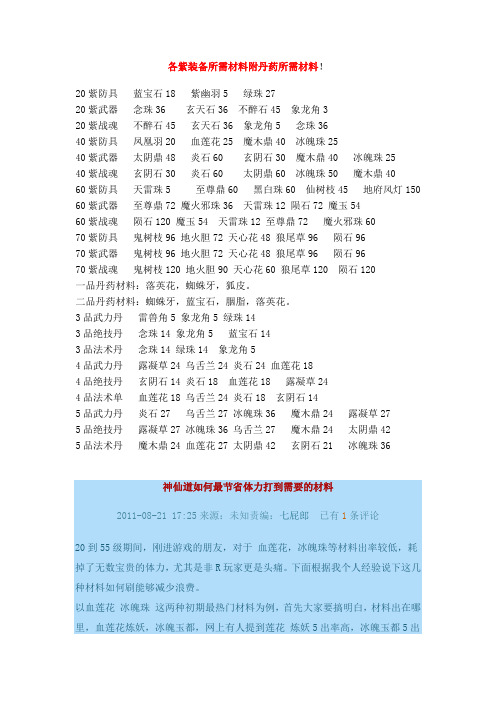 神仙道 最省体力刷稀有材料 最优猎命方法  每日任务升星