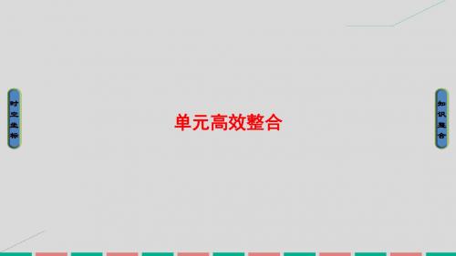 2017届高考历史一轮复习 第七单元 工业文明的崛起和对中国的冲击单元高效整合课件