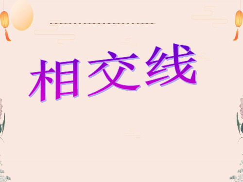 人教版七年级数学下册课件《相交线》课件2