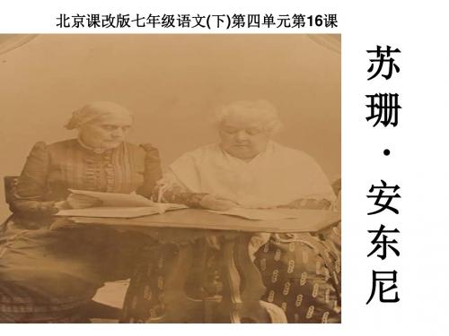 苏珊·安东尼PPT12 北京版
