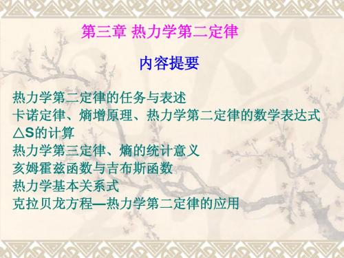 第三章 热力学第二定律