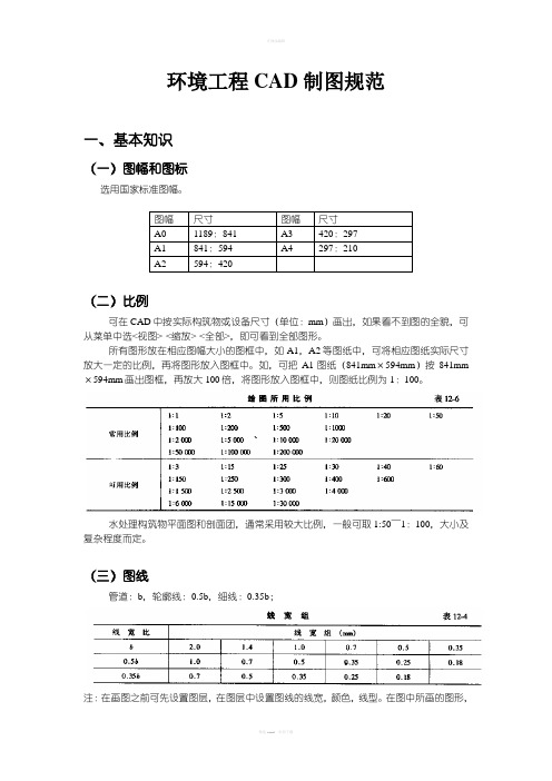 环境工程CAD制图规范