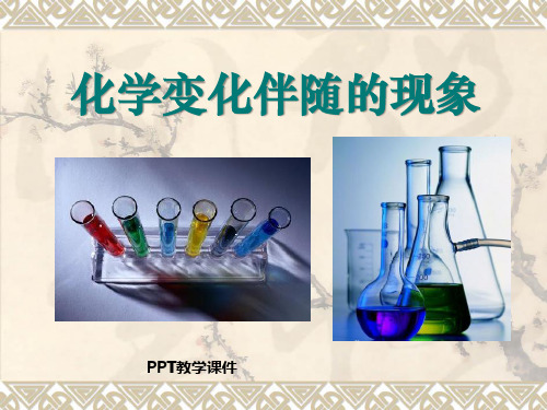 化学变化伴随的现象PPT课件
