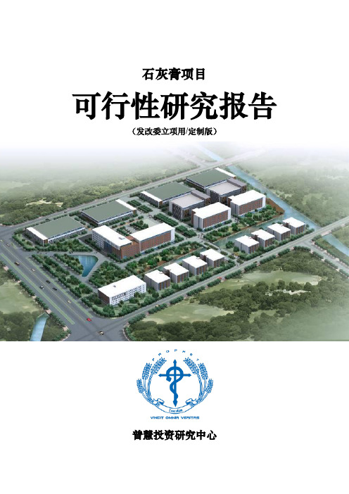 石灰膏项目可行性研究报告发改委立项用(定制版)