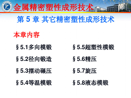 第5章-其他精密塑性成形技术