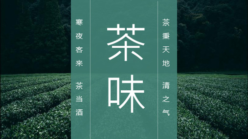 茶文化茶艺茶道PPT模板