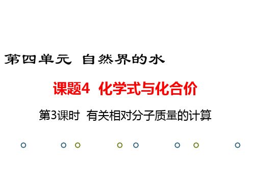 人教版初中化学《化学式与化合价》ppt-优秀版1
