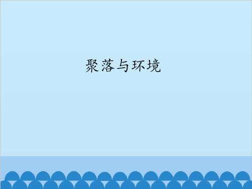 晋教版七级上册 地理 PPT课件分析聚落与环境
