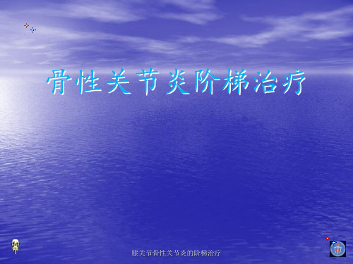 膝关节骨性关节炎的阶梯治疗 ppt课件