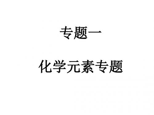 高二化学元素专题(中学课件2019)