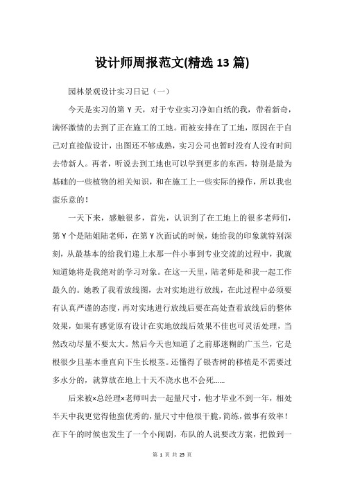 设计师周报范文(精选13篇)_3