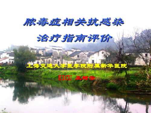 王主任脓毒症的诊断与治疗课件