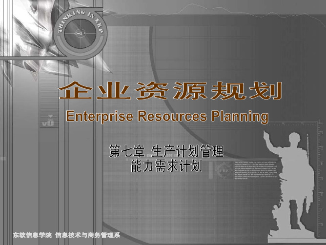 SAP系列课件-第七章 生产计划管理-能力需求计划