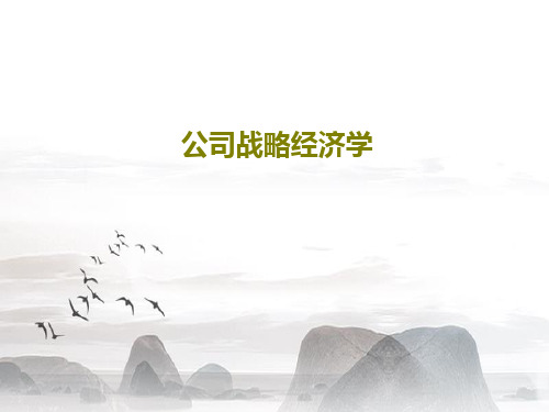 公司战略经济学24页PPT