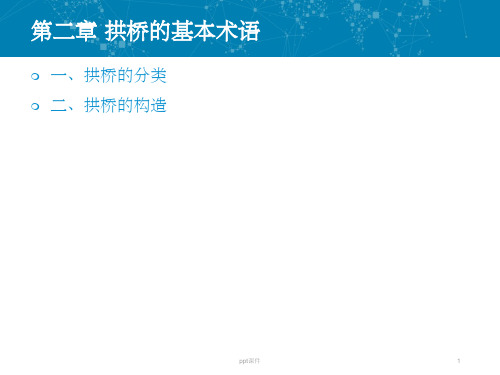 《拱桥的基本术语》PPT课件