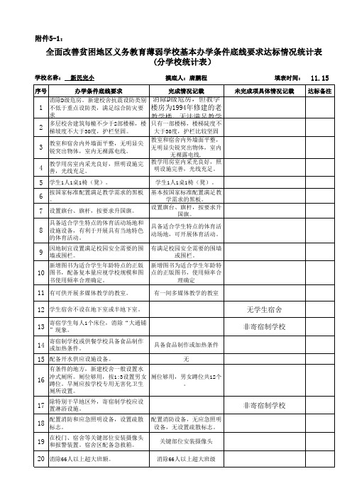 ：20项底线要求达标统计表(分学校表) (1) (1)