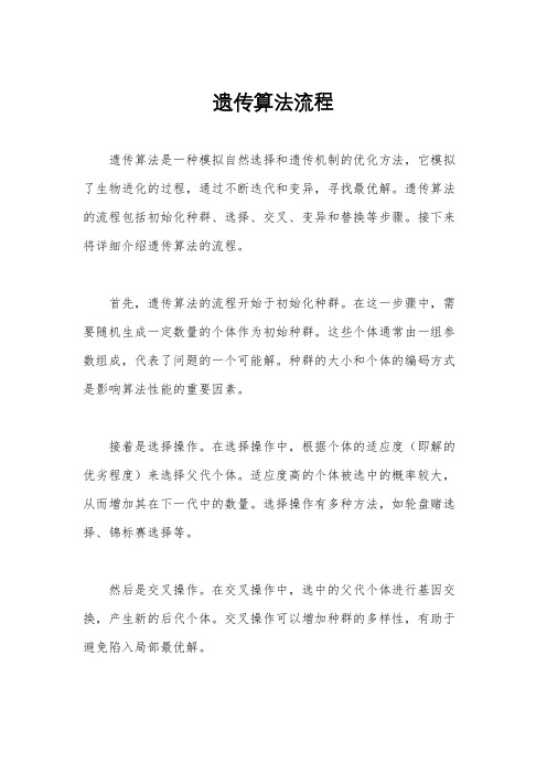 遗传算法流程