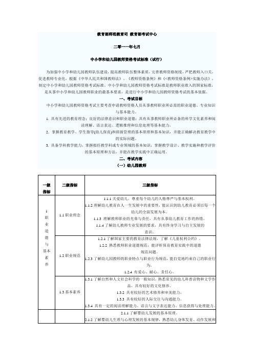 教育部师范教育司 教育部考试中心
