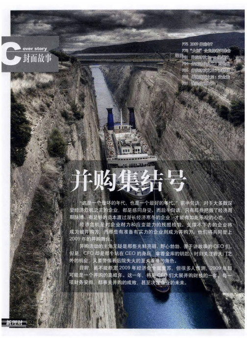 并购集结号——2009并购年？