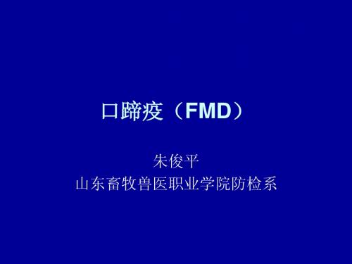 口蹄疫——新