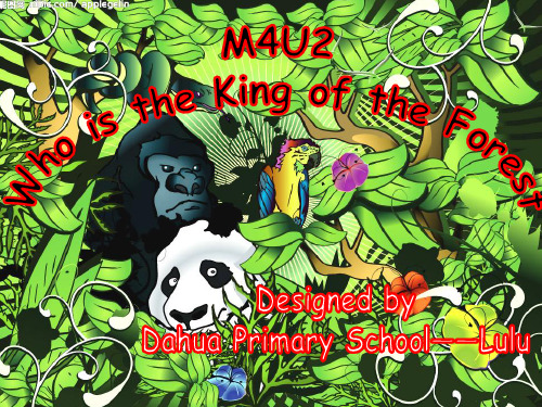 M4U2 Who is the King of the Forest 课件