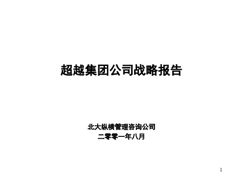 某集团公司战略报告范本(ppt 52页)