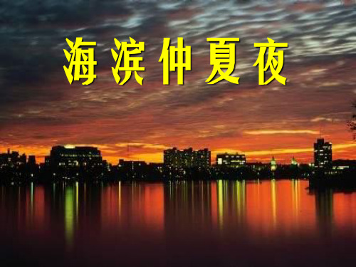 鲁教版六年级上海滨仲夏夜