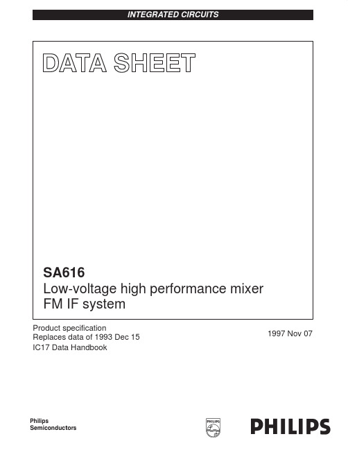 SA616DK低电压高性能混频器