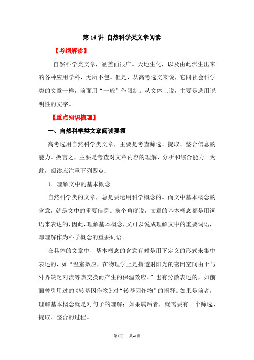 高考语文精讲精练复习教案16