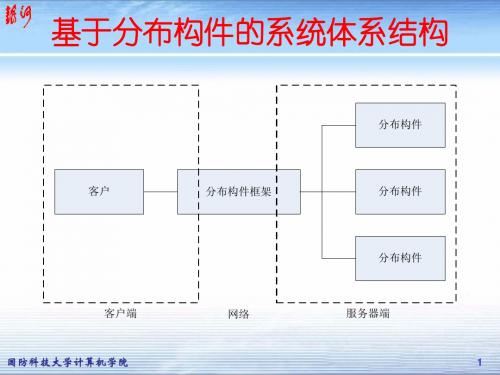 Chap8基于分布构件的体系结构