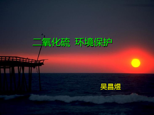 二氧化硫环境保护-PowerPoint演示文稿