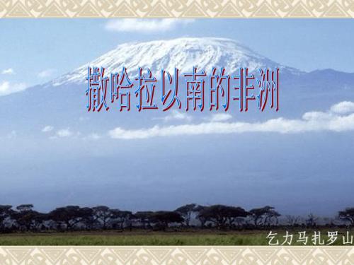 撒哈拉以南的非洲含南非