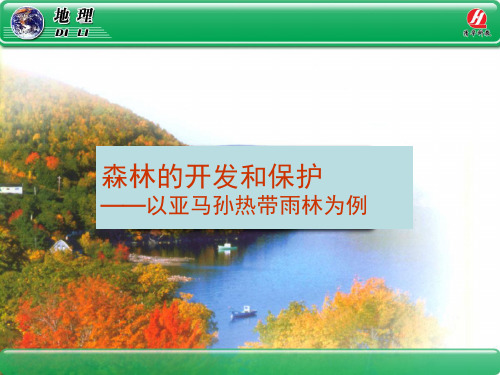 地理③必修2.2《森林的开发和保护──以亚马孙热带林为例》课件(共40张PPT)