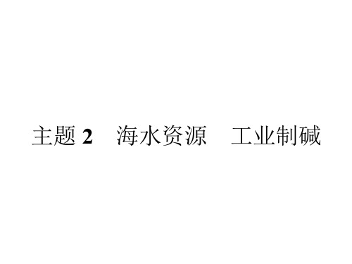 高中化学 2.1 海水淡化与现代水处理技术课件 鲁科版选修2