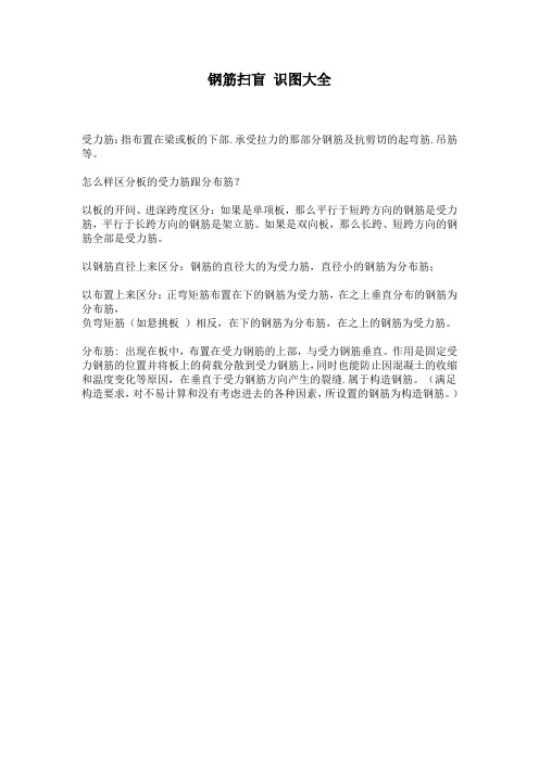钢筋扫盲 识图大全