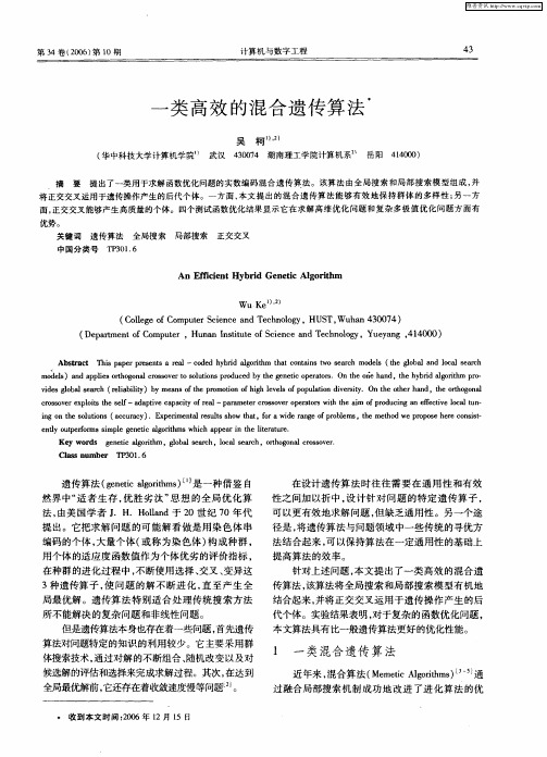 一类高效的混合遗传算法