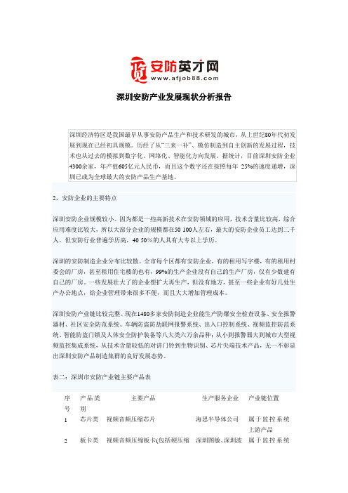 中国安防百强企业