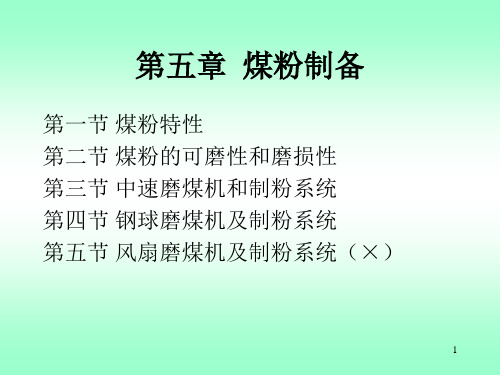 煤粉制备